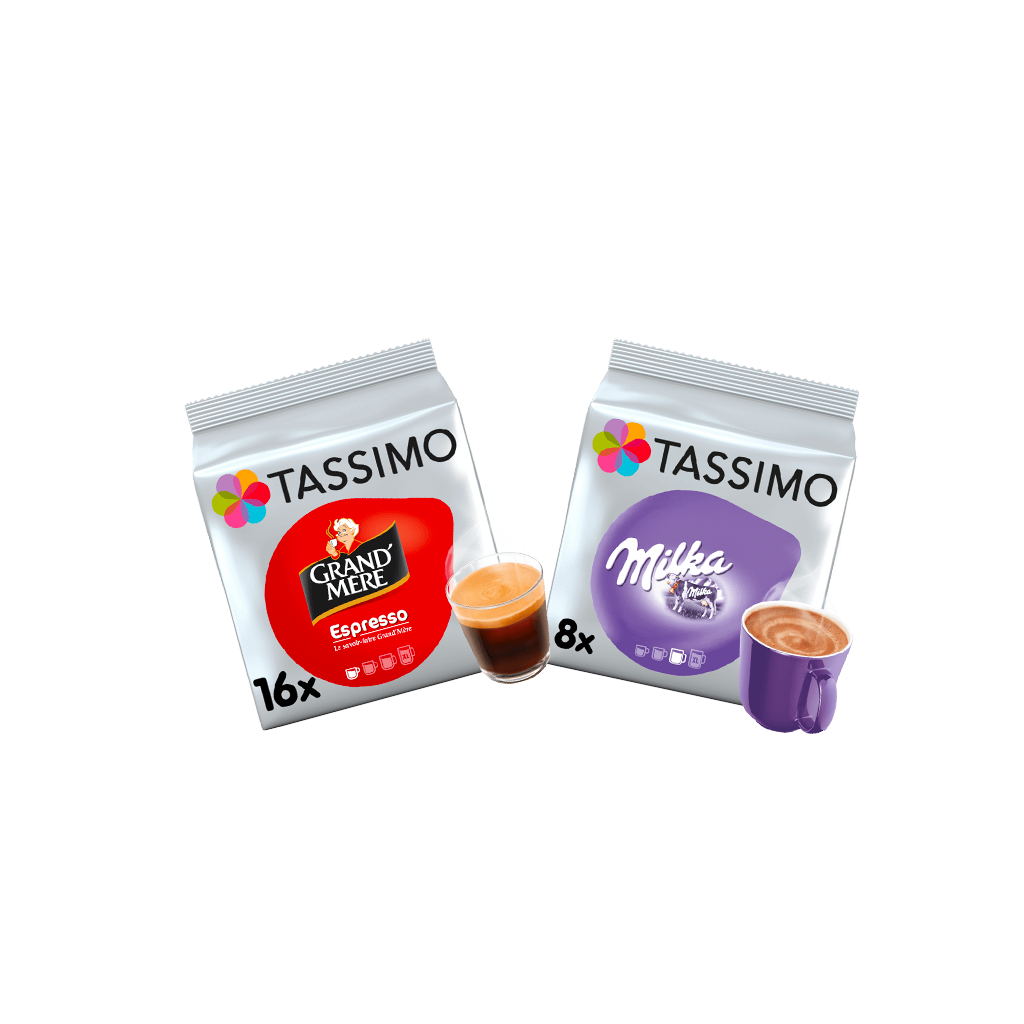 Achetez TASSIMO Milka, des capsules de lait aromatisé au chocolat TASSIMO